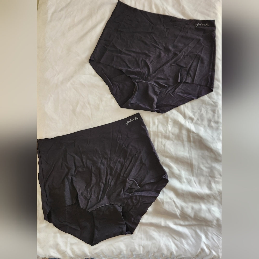 Victoria’s Secret PINK Boyshort Boxer Seamless Panties Black Size M ELEVEN Pairs